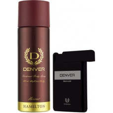 Deals, Discounts & Offers on  - DENVER Honour Deo & Black Code Pocket Perfume Combo Deodorant Spray - For Men(218 ml, Pack of 2)