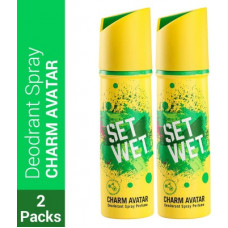 Deals, Discounts & Offers on  - SET WET Charm Avatar Deodorant & Body Spray Perfume Deodorant Spray - For Men(300 ml, Pack of 2)