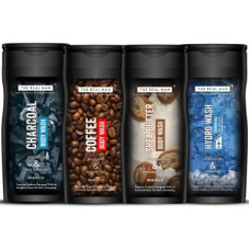 Deals, Discounts & Offers on  - THE REAL MAN Charcoal | Coffee | 3 in 1 Hydro Wash Shower Gel | Shea Butter Body Wash Combo | Made in India.(4 x 500 ml)