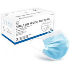 Deals, Discounts & Offers on  - MediCos 3 Ply Protective Face Mask with Nose Pin, (Blue, Free Size, Pack of 50, 3 Ply)