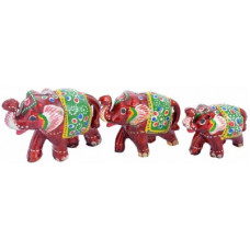 Deals, Discounts & Offers on  - RVART home decor elephant showpiece Decorative Showpiece - 10 cm(Paper Mache, Multicolor)
