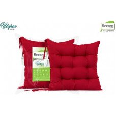Deals, Discounts & Offers on  - RECRON CERTIFIED Microfibre Solid Chair Pad Pack of 2(Maroon)