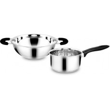 Deals, Discounts & Offers on Cookware - Classic Essentials Stainless Steel Induction Bottom Cookware Set(Stainless Steel, 2 - Piece)