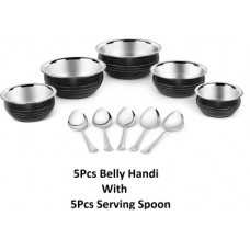 Deals, Discounts & Offers on Cookware - Classic Essentials Induction Bottom Cookware Set(Stainless Steel, 10 - Piece)
