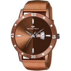 Deals, Discounts & Offers on Watches & Wallets - METRONAUTMN-204-BR Brown Day and Date Analog Watch - For Men