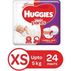 Deals, Discounts & Offers on Baby Care - Huggies Wonder Pants with Bubble Bed Technology - XS(24 Pieces)