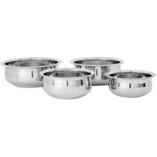 Deals, Discounts & Offers on Cookware - Classic Essentials Stainless Steel Handi Set of 4 Cookware Set(Stainless Steel, 4 - Piece)