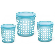 Deals, Discounts & Offers on Kitchen Containers - Milton - 7000 ml, 10000 ml, 5000 ml Plastic Grocery Container(Pack of 3, Blue)