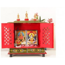 Deals, Discounts & Offers on Furniture - Kamdhenu Art And Craft Wooden Temple/ Home Temple/ Pooja Mandir/ Pooja Mandap/ Temple