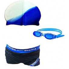Deals, Discounts & Offers on Auto & Sports - Aurion Swimming Kit Goggle + Shorts + Cap Perfect Combo