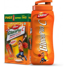 Deals, Discounts & Offers on Food and Health - GlucoPlus-C Energy Drink(1 kg, Orange Flavored)