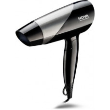 Deals, Discounts & Offers on Health & Personal Care - Nova Silky Shine 1400 W Foldable NHP 8109 Hair Dryer(1400 W, Black)