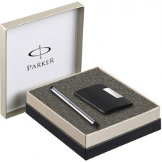 Deals, Discounts & Offers on  - PARKER Vector Stainless Steel CT with Free Card Holder Roller Ball Pen