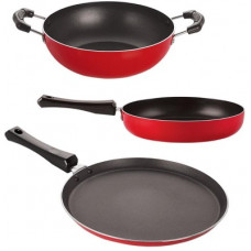 Deals, Discounts & Offers on Cookware - NIRLON 2mm__FT_FP_KD_ Cookware Set(Aluminium, 3 - Piece)