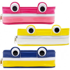 Deals, Discounts & Offers on  - MINAAR Premium (Stationery) Combo Pencil Pouch For boys & girls Black Wobbly Eyes Art EVA Pencil Boxes(Set of 3, Yellow, Blue, Pink)