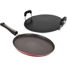 Deals, Discounts & Offers on Cookware - NIRLON Non-Stick Aluminium Odor dosa Tawa and Round Tawa Combo Set Cookware Set(PTFE (Non-stick), Aluminium, 2 - Piece)