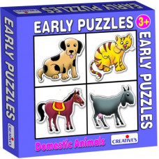Deals, Discounts & Offers on Toys & Games - Creative Educational Aids Early Puzzles - Domestic Animals(18 Pieces)