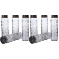 Deals, Discounts & Offers on  - Enormity Premium Water Fridge Bottles Set (1000 ml)(Pack of 8),(Multicolor) 1000 ml Bottle(Pack of 8, Grey, Plastic)