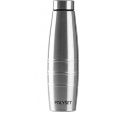 Deals, Discounts & Offers on  - POLYSET Rome Screw-lid 1000ml, Single Wall Steel Bottle, Silver, Pack of 1 1000 ml Bottle(Pack of 1, Silver, Steel)