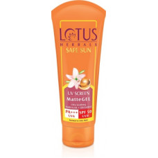 Deals and Offers on - Lotus Herbals Safe Sun Invisible Matte Gel Sunscreen SPF 50 PA+++ , For Men & Women, Non-Greasy, Suitable Deals, Discounts & Offers on - Lotus Herbals Safe Sun Invisible Matte Gel Sunscreen SPF 50 PA+++ , For Men & Women, Non-Greasy, Suitable