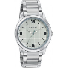 Deals, Discounts & Offers on Watches & Wallets - Sonata77106SM01 Analog Watch - For Men