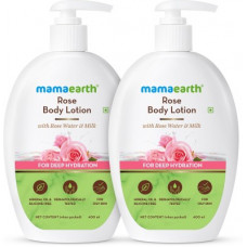 Deals, Discounts & Offers on  - MamaEarth Rose Body Lotion - Pack of 2 (400 ml * 2)(800 ml)