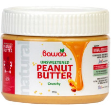 Deals, Discounts & Offers on Food and Health - Bawaa Natural Crunchy Peanut Butter (Unsweetened) 350 g