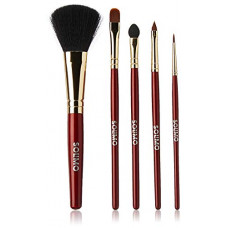 Deals, Discounts & Offers on  - Amazon Brand - Solimo Makeup Brushes, Pink, Set of 5