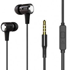 Deals, Discounts & Offers on Headphones - Meyaar SP Edition Headset Wired Durable Metal Earphones (Glossy Black)