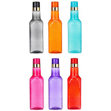 Deals, Discounts & Offers on  - Amazon Brand - Solimo Plastic Fridge Bottle Set (6 pieces, 1L, Multicolour)