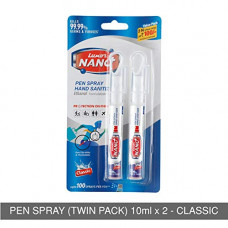 Deals, Discounts & Offers on  - Luxor Nano Pen Spray Hand Sanitizer Twin Pack  10 ml X 2 (20 ml)  Classic  Pack of 2