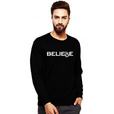 Deals, Discounts & Offers on Men - Leotude Men's Regular Fit Lupnit Sweatshirt (Color: Black)