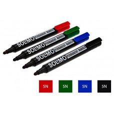 Deals, Discounts & Offers on Stationery - Amazon Brand - Solimo Permanent Marker Set (20 pieces, Black-5, Blue-5, Red-5, Green-5