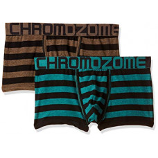 Deals, Discounts & Offers on Men - [Size S] Chromozome Men's Striped Trunks (Pack of 2)