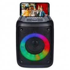 Deals, Discounts & Offers on Electronics - Zoook Mini Blaster Bluetooth Party Speaker 10 watts Karaoke/USB/TF/AUX/HandsFree/Mic Input/RGB lights/1200 Mah Battery/Bluetooth 5.0/Top Control Panel - (Black)