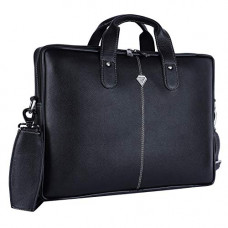 Deals, Discounts & Offers on Laptop Accessories - Prohyde Genuine Leather 15.6 inch Laptop Messenger Bag (Black)