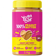 Deals, Discounts & Offers on  - Yogabar 100% Pure Peanut Butter | Creamy & Yummy Unsweetened | Slow Roasted | Non-GMO Premium Peanuts | No Added Sugar 1kg