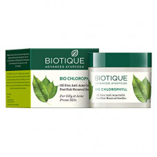 Deals, Discounts & Offers on Health & Personal Care - Biotique Bio Chlorophyll Oil Free Anti-Acne Gel & Post Hair Removal Soother For Oily & Acne Prone Skin, 50G