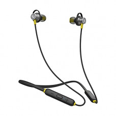 Deals, Discounts & Offers on Headphones - Infinity (JBL) Glide 120, in Ear Wireless Earphones with Mic (Black&Yellow)