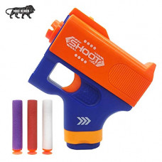 Deals, Discounts & Offers on  - Techno Buzz Deal Blaster Soft Rubber Foam Bullets Pull Back Action Gun with 3 Piece Darts for Kids, Handgun
