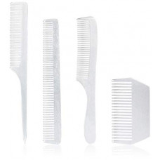 Deals, Discounts & Offers on Beauty Care - Amazon Brand - Solimo Handmade Aluminium Set of 4 Combs- 1 Barber, 1 Long-Handle Fine-Tooth, 1 Rat-Tail