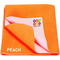 Deals, Discounts & Offers on Baby Care - BeyBee Waterproof Rubber Sheet (Small (50cm X 70cm), Peach)
