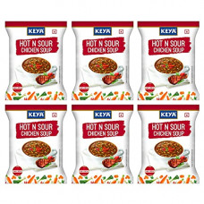 Deals, Discounts & Offers on  - Keya Hot n Sour Chicken Everyday Soup | Serves 4 | Pack of 6 x 52 Gm (312gm)