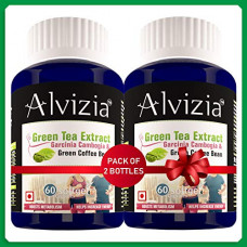 Deals, Discounts & Offers on  - Alvizia Garcinia Cambogia HCA with Green Tea, Green Coffee Bean & Black pepper (60 Softgel Capsules - Pack of 2, 2 Month Supply)