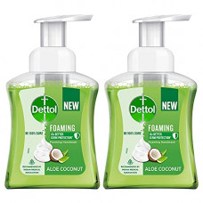 Deals, Discounts & Offers on Health & Personal Care -  Dettol Foaming Handwash Pump - Aloe Coconut (Pack of 2-250ml each) | Rich Foam | Moisturizing Hand Wash | Soft on Hands