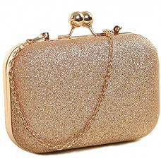 Deals, Discounts & Offers on  - Tooba Handicraft Beautiful Bling Box Clutch Bag Purse For Bridal, Casual, Party, Wedding