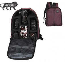 Deals, Discounts & Offers on Accessories - Brain Freezer J DSLR/SLR Camera Lens Nylon Polyester Shoulder Backpack Case For Canon Nikon Sigma Olympus Camera (Dark Purple)