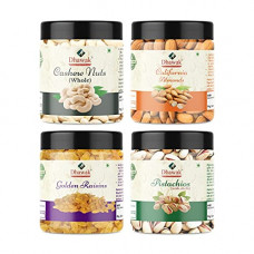 Deals, Discounts & Offers on  - Dhawak Dry Fruits Combo Pack - (250g * 4) 1kg (Almonds 250g, Cashews 250g, Pistachios 250g, Raisins 250g) - All Premium
