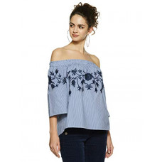 Deals, Discounts & Offers on Women - [Size L] VERO MODA Women's Striped Regular Fit Shirt