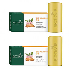 Deals, Discounts & Offers on Beauty Care - Biotique Almond Oil Nourishing Body Soap, 150g (Pack Of 2)